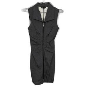 Tribal Polka Dot Zip Up Ruched Golf‎ Dress 6